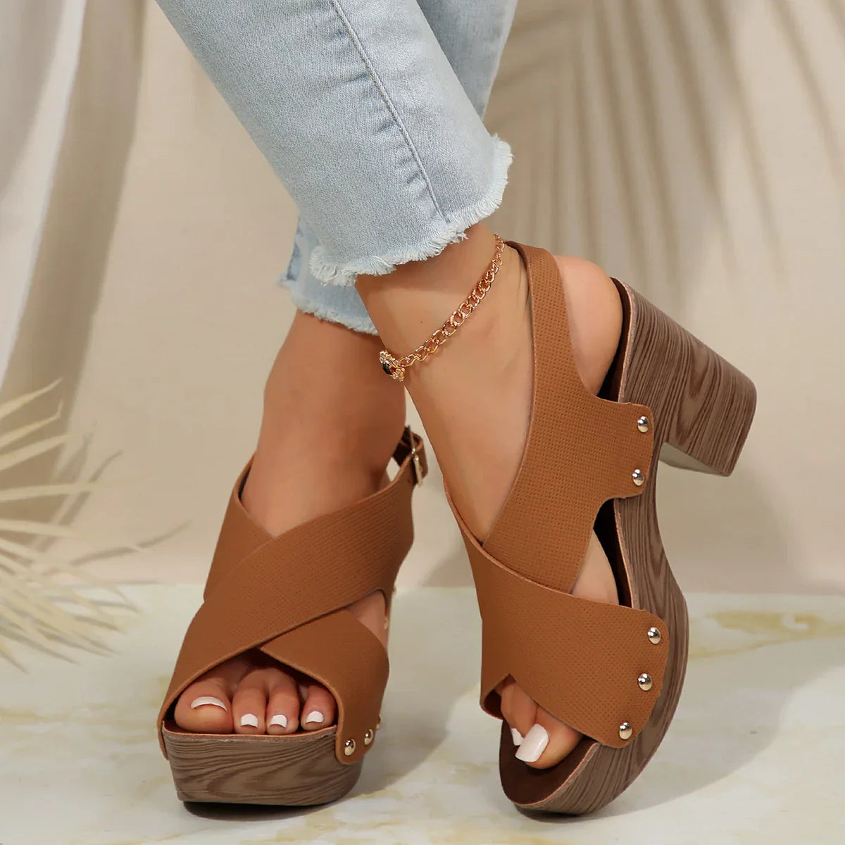 Violette | Sandales Tressées